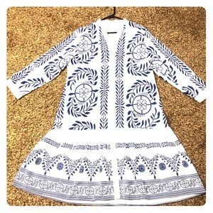Brand New Bohemian Navy Blue And White Size 1XL